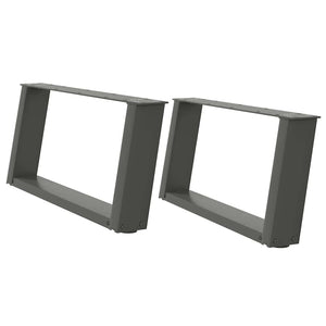 Couchtischbeine U-Form Anthrazit, 70 cm, 2er-Set