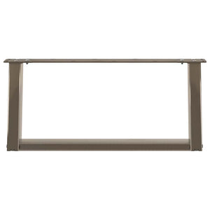 Couchtischbeine U-Form, Naturstahl, 70 cm, 2er-Set