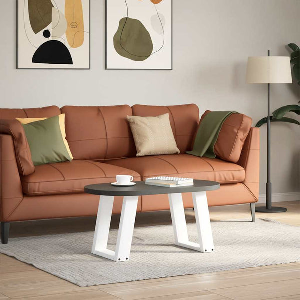 Weiße U-Form Couchtischbeine, 2er-Set