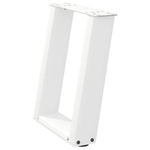 Weiße U-Form Couchtischbeine, 2er-Set