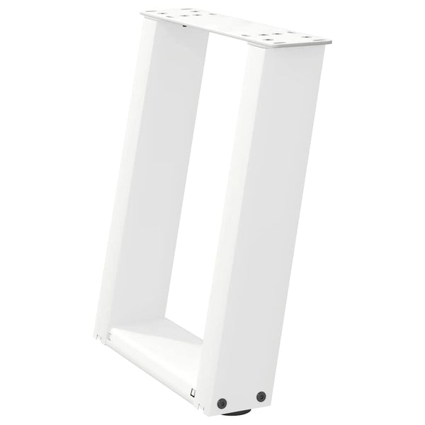 Weiße U-Form Couchtischbeine, 2er-Set