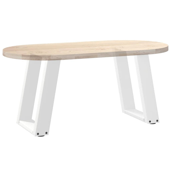 Weiße U-Form Couchtischbeine, 2er-Set