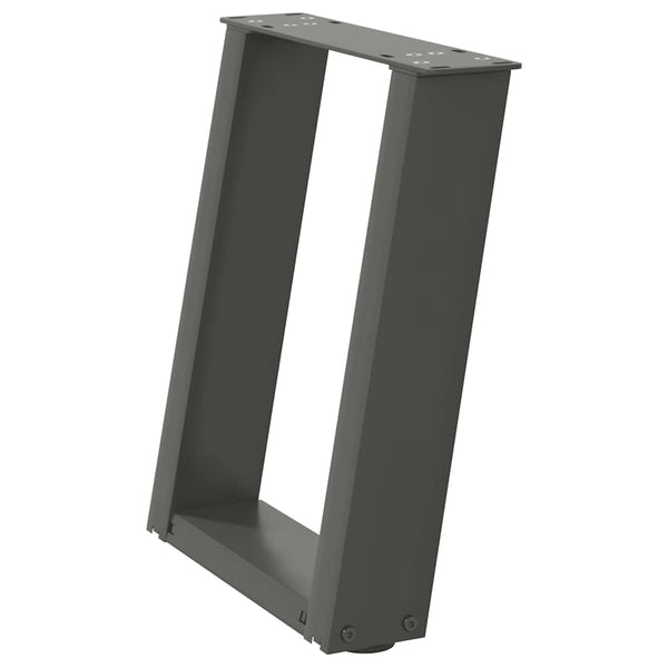 U-Form Couchtischbeine Anthrazit, 2er-Set