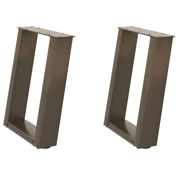 Couchtischbeine U-Form 2er Set Stahl