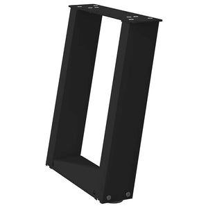 U-Form Couchtischbeine, 2er Set, Schwarz