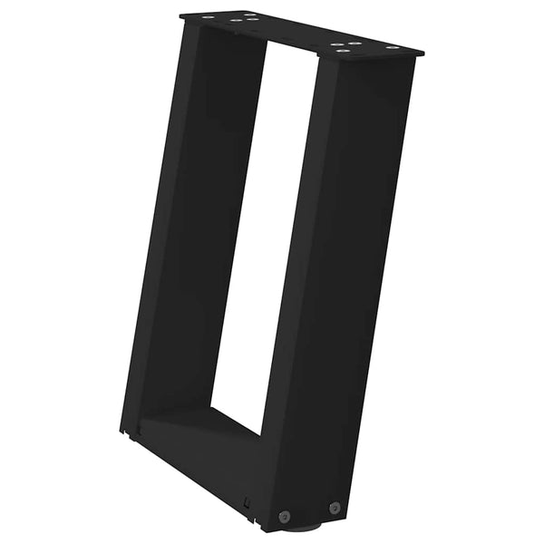 U-Form Couchtischbeine, 2er Set, Schwarz