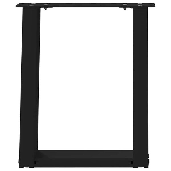 U-Form Couchtischbeine, 2er Set, Schwarz