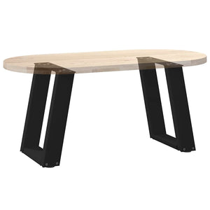 U-Form Couchtischbeine, 2er Set, Schwarz