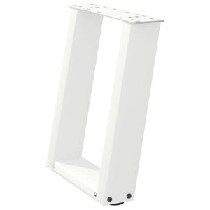 Couchtischbeine U-Form, Weiß, 2er-Set