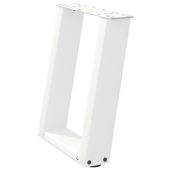 Couchtischbeine U-Form, Weiß, 2er-Set