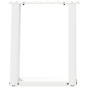 Couchtischbeine U-Form, Weiß, 2er-Set