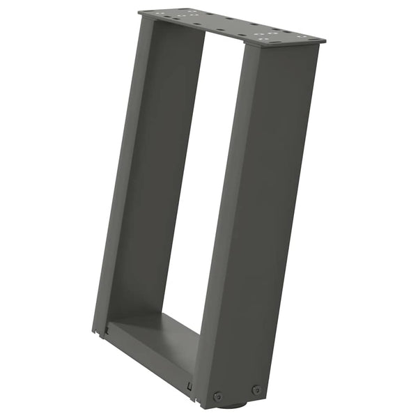 U-Form Couchtischbeine Anthrazit, 2er Set