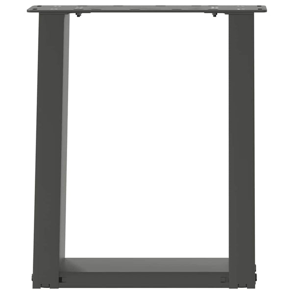 U-Form Couchtischbeine Anthrazit, 2er Set