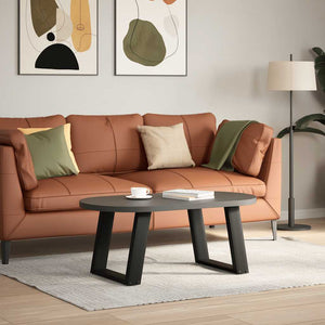 U-Form Couchtischbeine Schwarz 50cm (2er-Set)