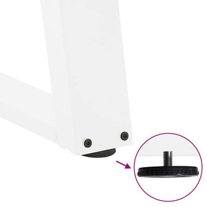 Couchtischbeine U-Form Weiß, 2er Set