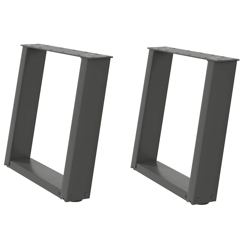 Couchtischbeine U-Form Anthrazit, 2er Set