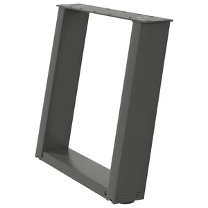 Couchtischbeine U-Form Anthrazit, 2er Set