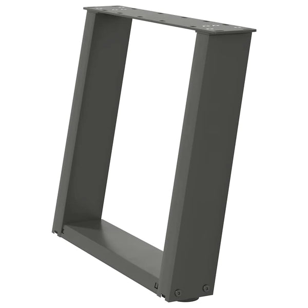 Couchtischbeine U-Form Anthrazit, 2er Set