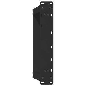 U-Form Couchtischbeine Schwarz, 2er-Set