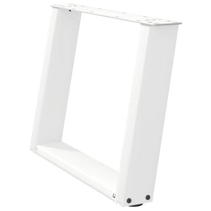 Couchtischbeine U-Form, Weiß, 60cm, 2er-Set