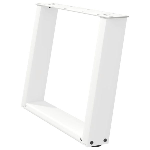 Couchtischbeine U-Form, Weiß, 60cm, 2er-Set