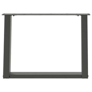 Couchtischbeine U-Form Anthrazit 60cm (2er Set)