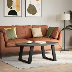Couchtischbeine U-Form Schwarz, 70cm, 2er Set