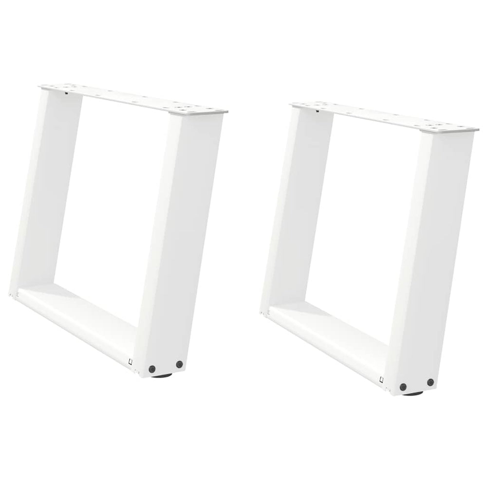 Couchtischbeine U-Form, Weiß, 70 cm, 2er-Set