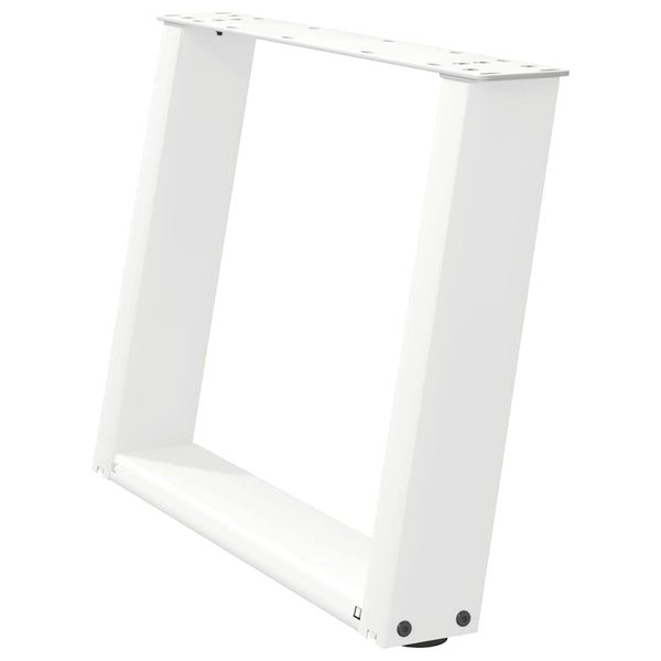 Couchtischbeine U-Form, Weiß, 70 cm, 2er-Set