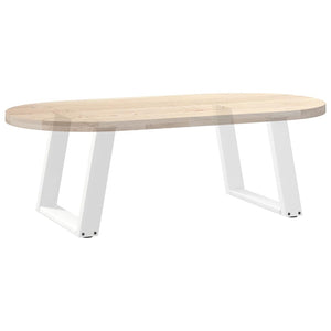 Couchtischbeine U-Form, Weiß, 70 cm, 2er-Set