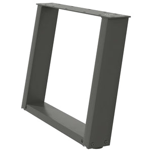 Anthrazit Couchtischbeine U-Form, 70 cm, 2er-Set
