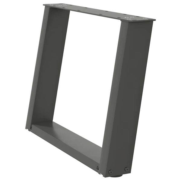 Anthrazit Couchtischbeine U-Form, 70 cm, 2er-Set