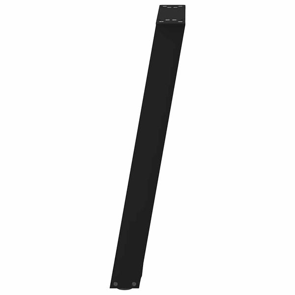 U-Form Konsolentischbeine Schwarz, 2er Set