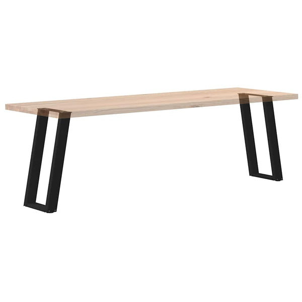 U-Form Konsolentischbeine, Schwarz, 2er Set