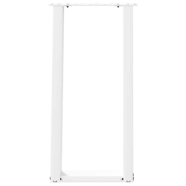 U-Form Konsolentischbeine, 38x72 cm, Weiß, 2er-Set