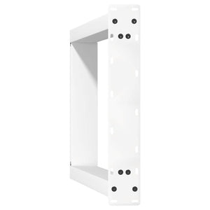 U-Form Konsolentischbeine, 38x72 cm, Weiß, 2er-Set