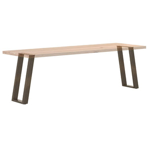 vidaXL Pieds de table console en U 2 pcs Acier brut 38x(72-73) cm Acier