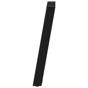 Schwarze U-Form Esstischbeine, 50x72 cm, 2er-Set