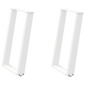 U-Form Tischbeine, 60 cm, Weiß, 2er Set