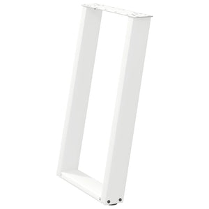 U-Form Tischbeine, 60 cm, Weiß, 2er Set