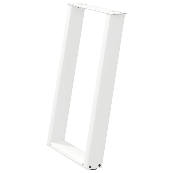 U-Form Tischbeine, 60 cm, Weiß, 2er Set