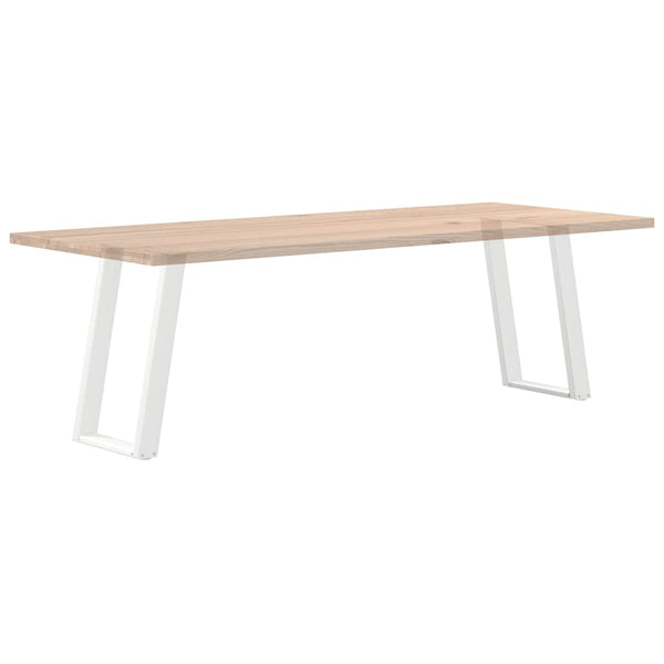 U-Form Tischbeine, 60 cm, Weiß, 2er Set