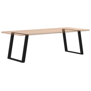 U-Form Tischbeine, Schwarz, 80cm, 2er Set