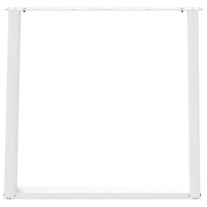 Esstischbeine U-Form, Weiß, 80 cm, 2er-Set