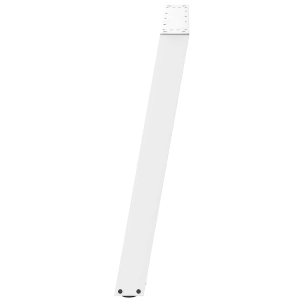 Esstischbeine U-Form, Weiß, 80 cm, 2er-Set