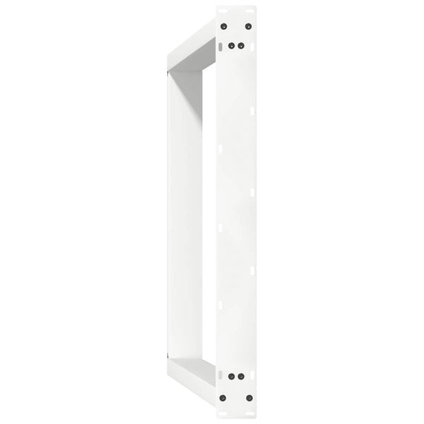 Esstischbeine U-Form, Weiß, 80 cm, 2er-Set