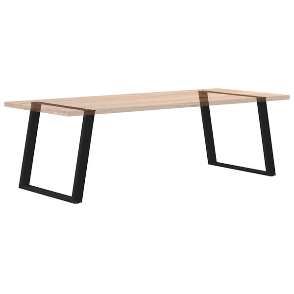 U-Form Tischbeine, 2er Set, 90cm Schwarz