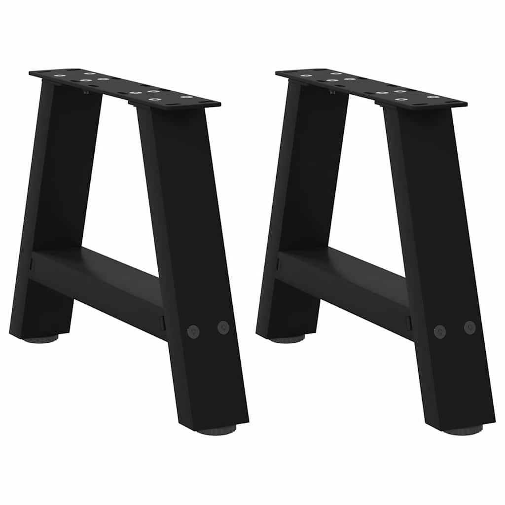 Couchtischbeine A-Form, 2er Set, Schwarz