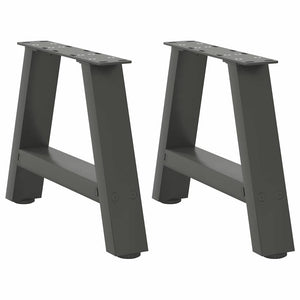 Couchtischbeine A-Form Anthrazit Stahl