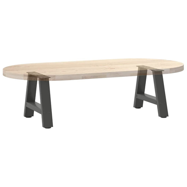 Couchtischbeine A-Form Anthrazit Stahl
